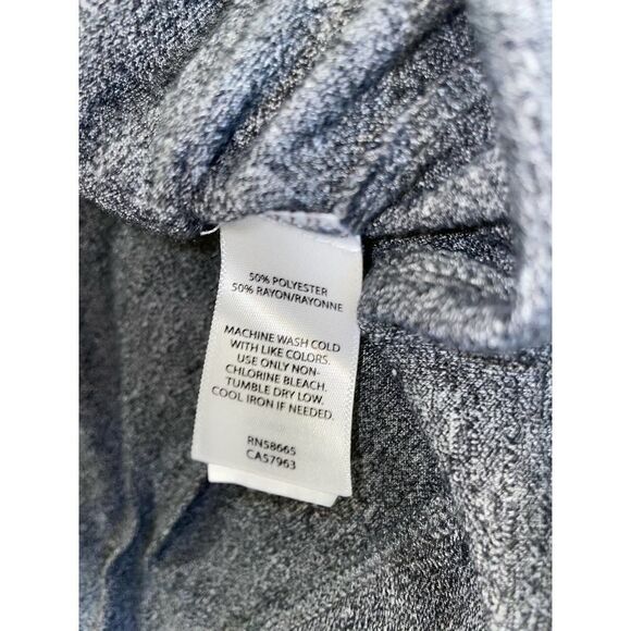 Athleta Women's Size L Heather Gray Criss Cross Hem V - Neck Tank Top - Picture 2 of 8